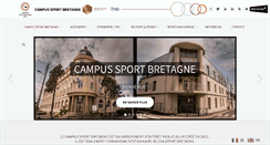 Desktop Screenshot of campus-sport-bretagne.fr