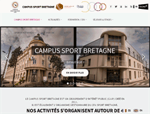 Tablet Screenshot of campus-sport-bretagne.fr
